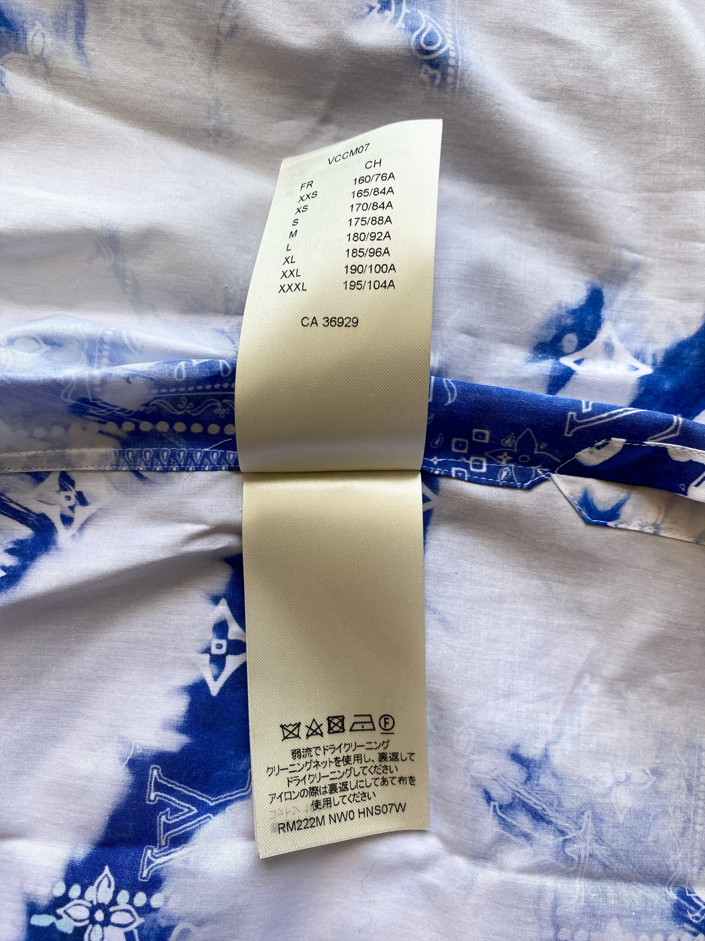 Louis Vuitton Blue Monogram Bandana Button Up Shirt – Savonches