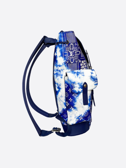 Louis Vuitton Blue Monogram Bandana Christopher Backpack