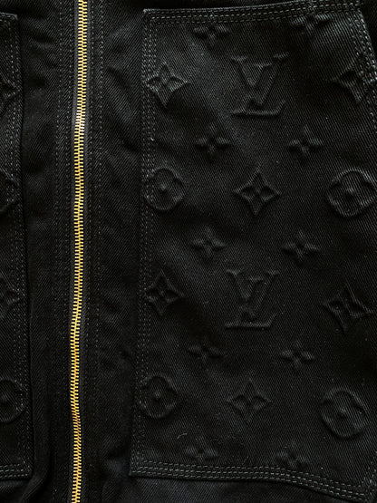 Louis Vuitton Black Monogram Carpenter Hooded Jacket