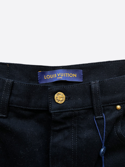 Louis Vuitton Black Monogram Carpenter Pants