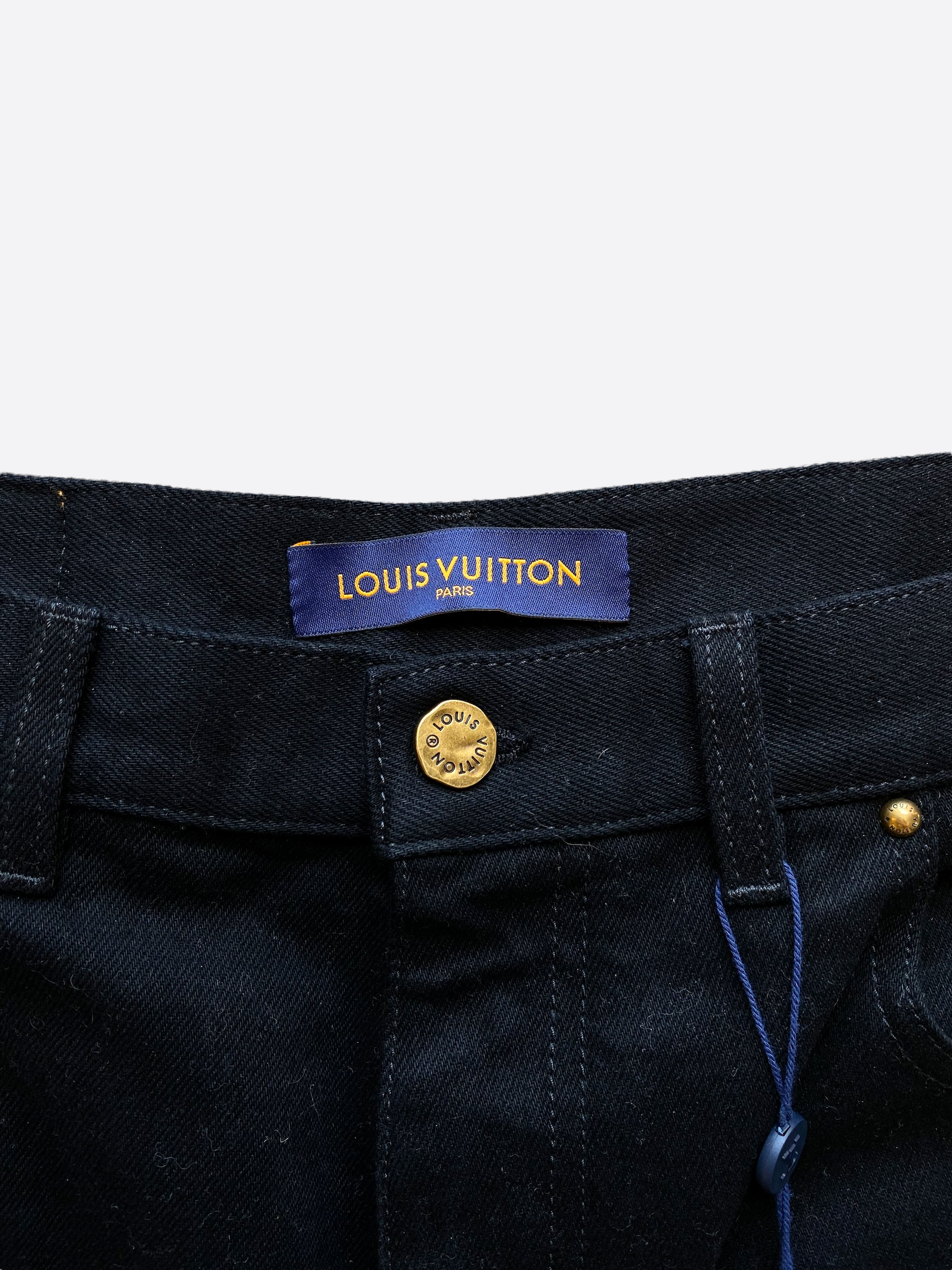 Louis Vuitton navy Denim Monogram Carpenter Trousers