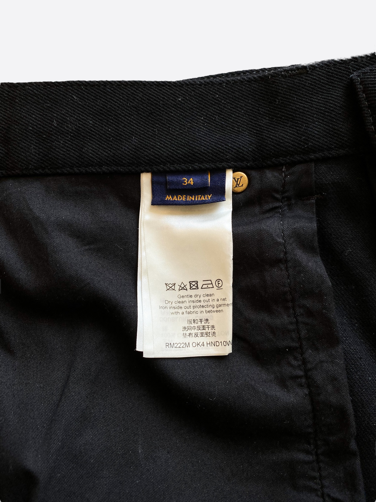 Louis Vuitton Black Monogram Carpenter Pants