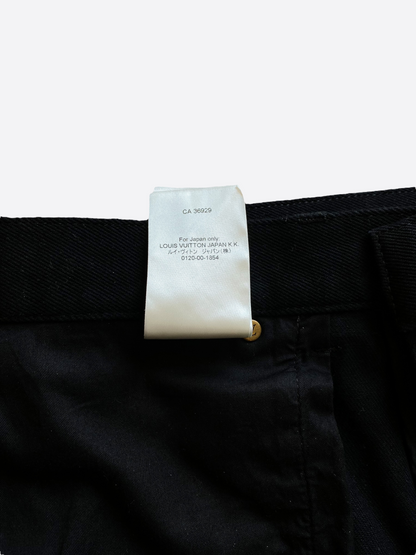 Louis Vuitton Black Monogram Carpenter Pants