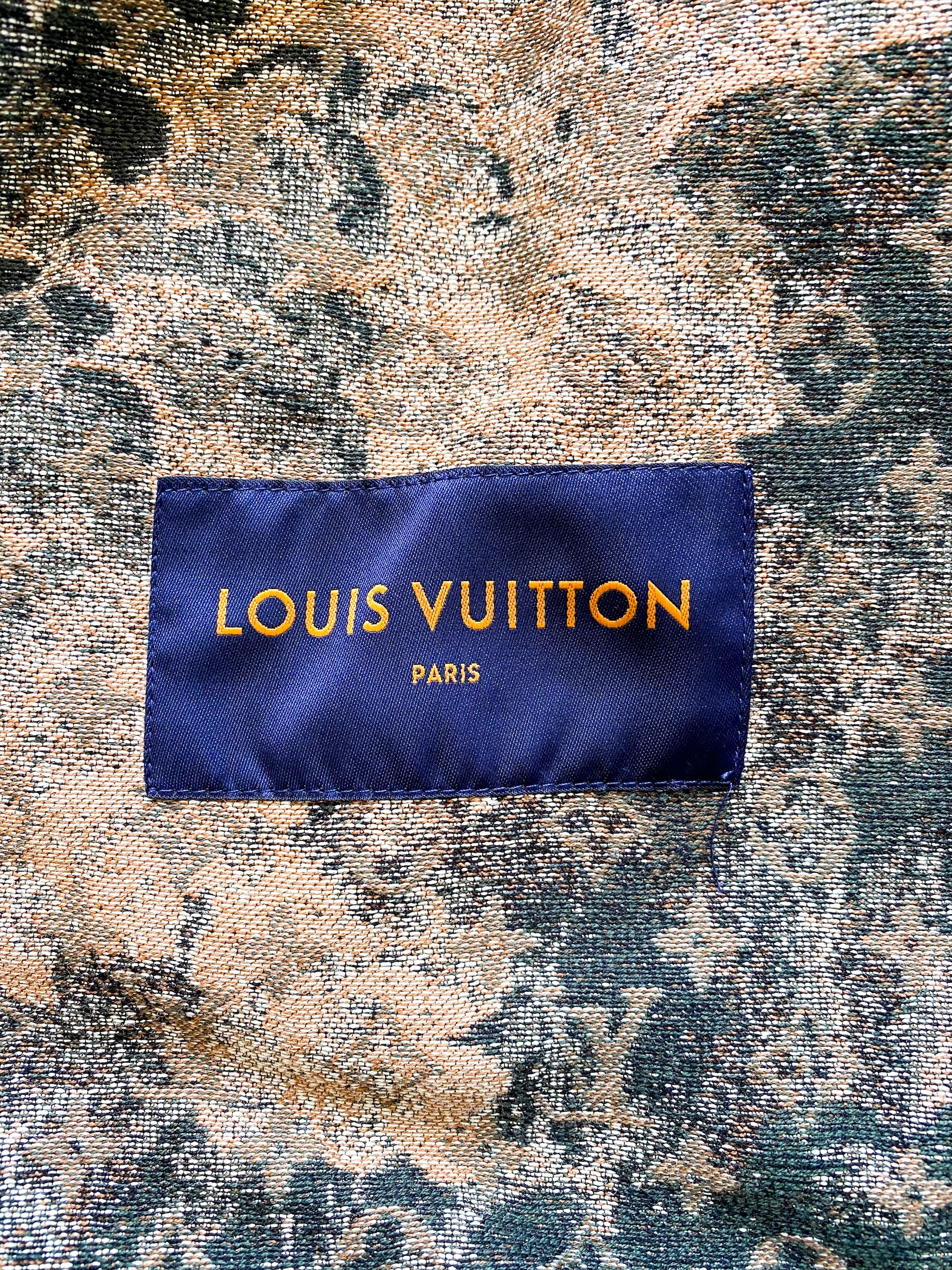 Louis Vuitton FW20 Monogram Suede Shearling Jacket - Ākaibu Store