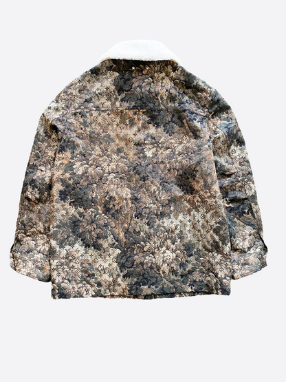 Louis Vuitton Monogram Tapestry Shearling Jacket