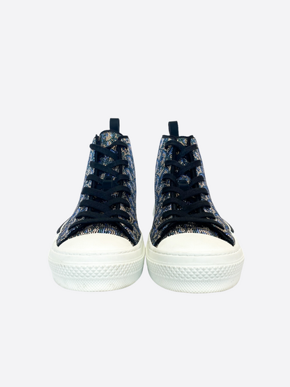 Dior Limited Edition Swarovski Studded B23 High Top Sneaker