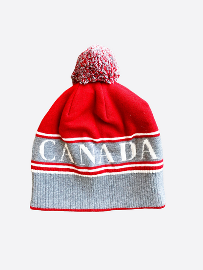 Canada Goose Red Pom Women's Toque