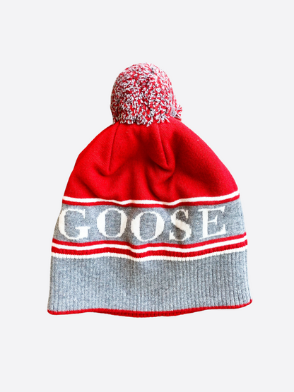 Canada Goose Red Pom Women's Toque