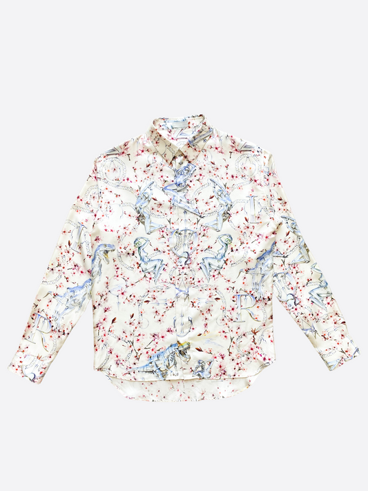 Dior Sorayama Silk Button Up Shirt