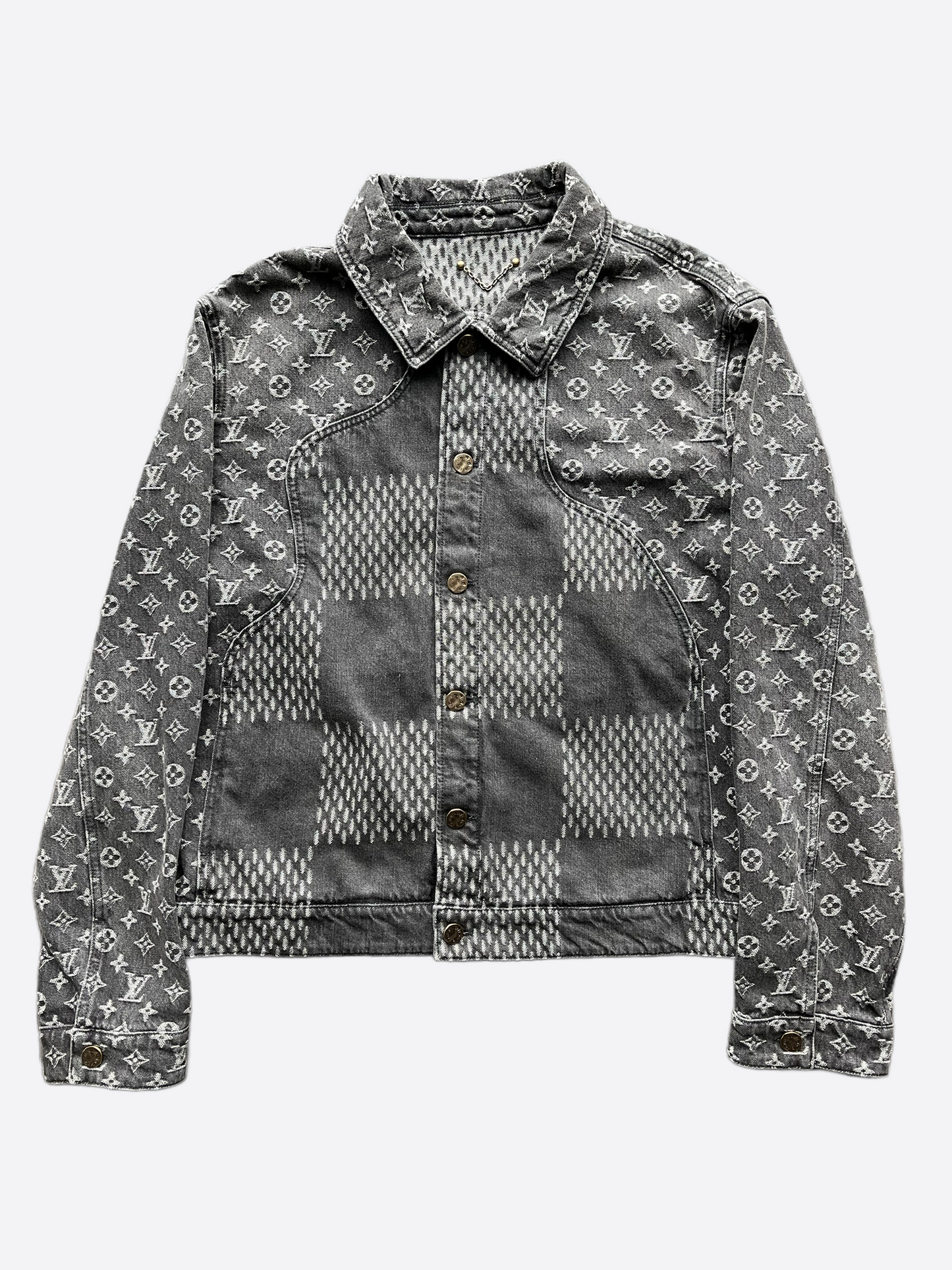 Louis Vuitton Grey Monogram Denim Jacket