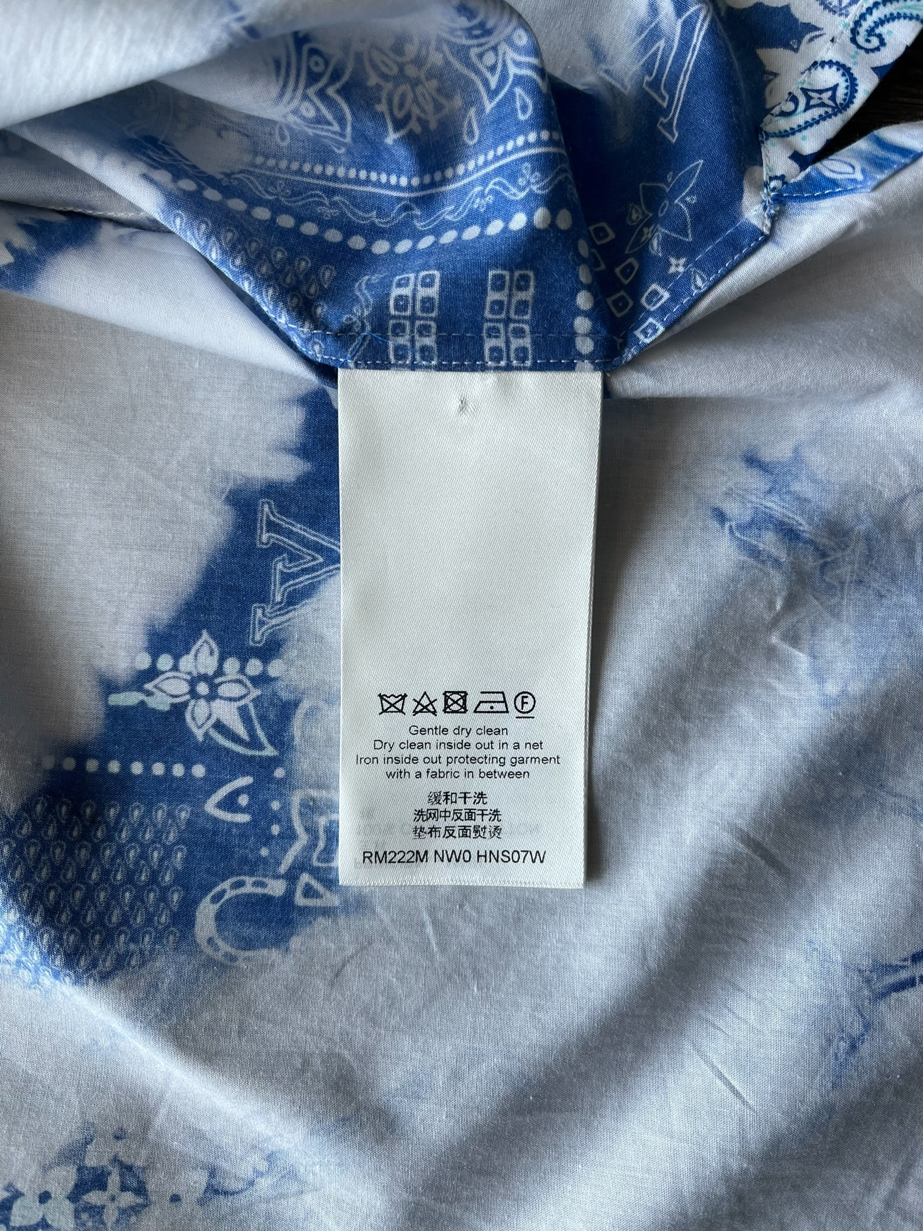 Louis Vuitton Monogram Bandana Printed Denim Shirt - Blue Casual