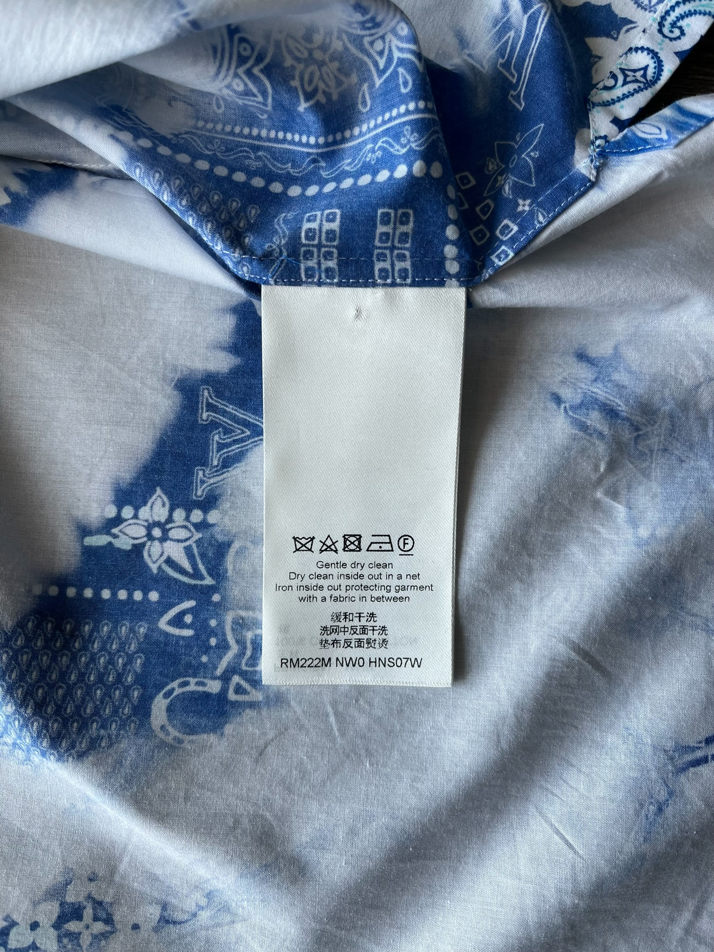 Louis Vuitton Blue Spotted Monogram Shirt