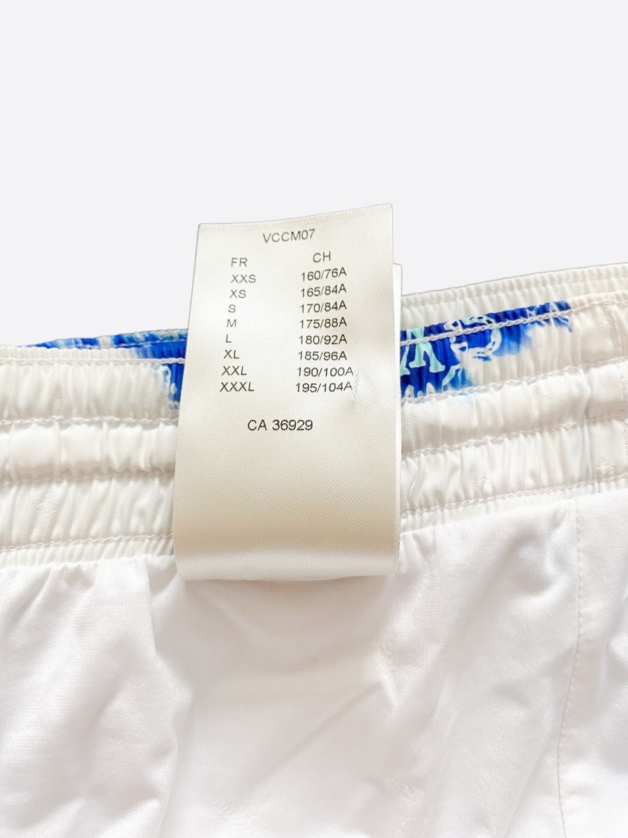 Louis Vuitton Blue Monogram Bandana Swimshorts – Savonches