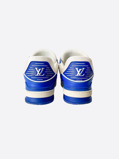 Louis Vuitton Blue & White Monogram Trainers