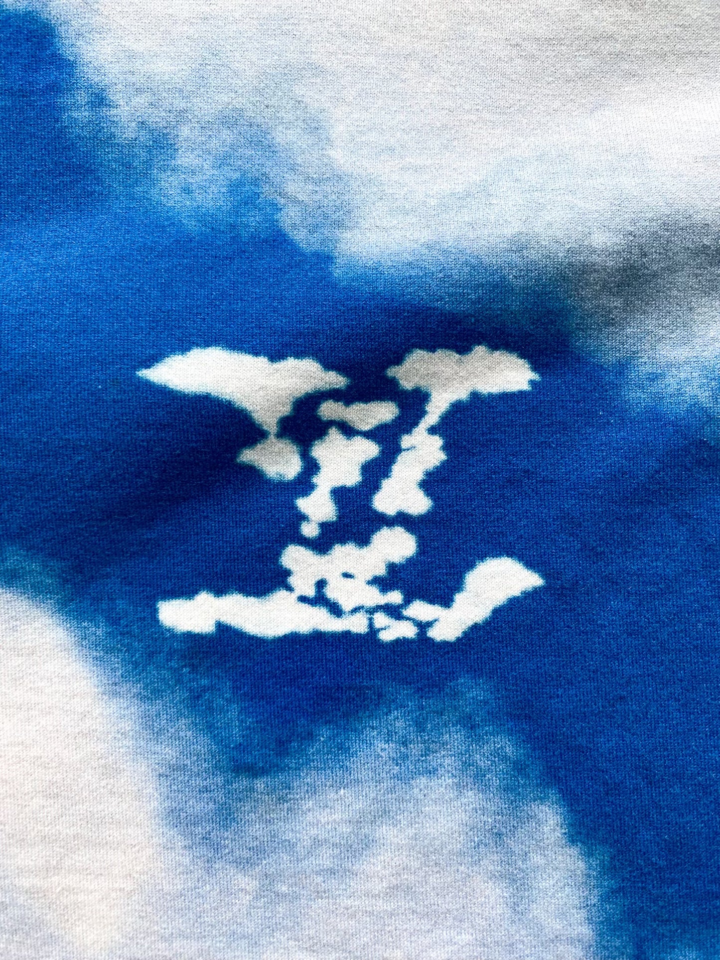 Louis Vuitton Blue & White Cloud Logo T-Shirt