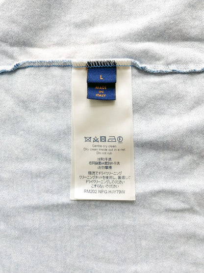 Louis Vuitton Blue & White Cloud Logo T-Shirt