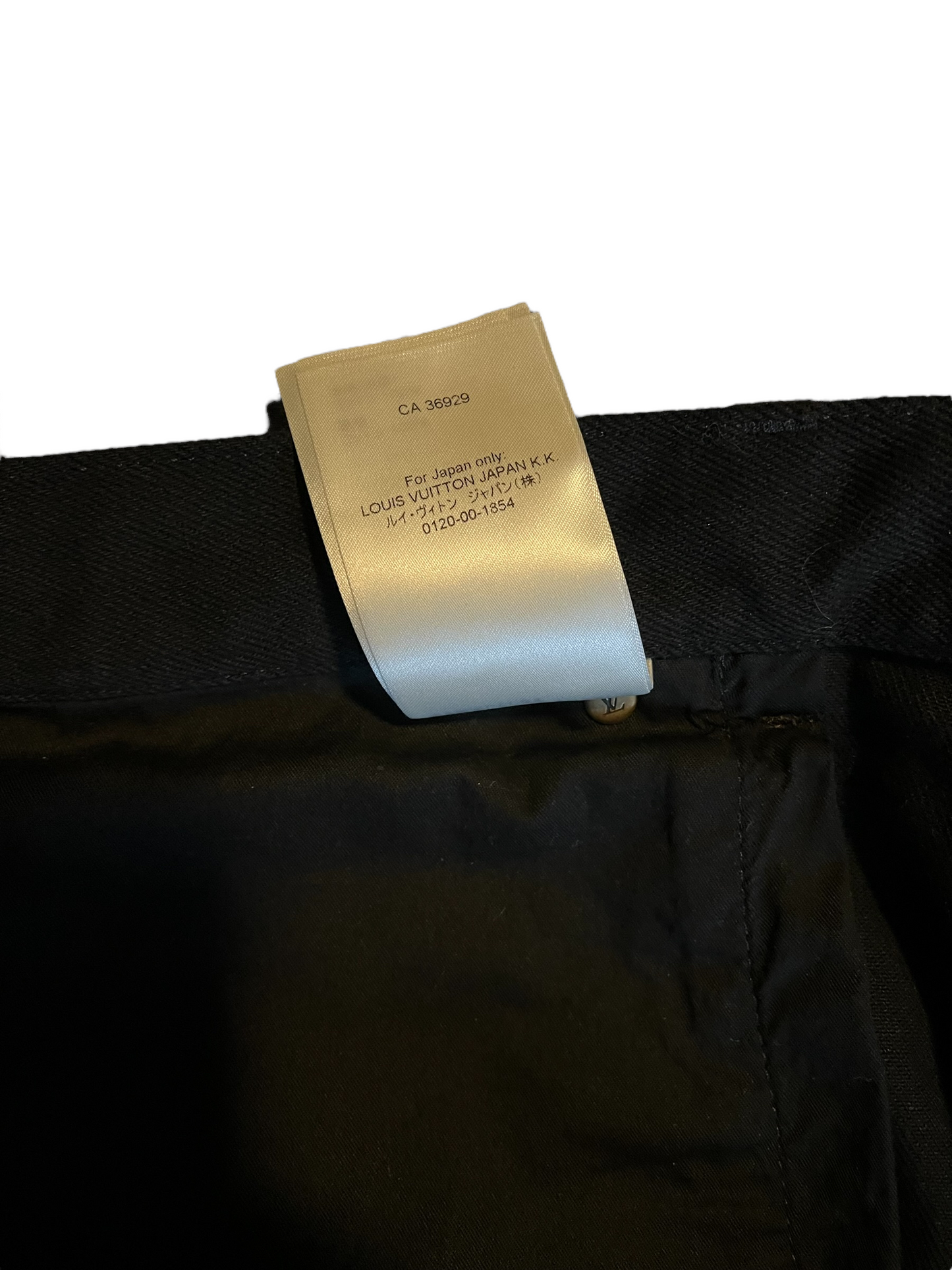 Louis Vuitton Black Monogram Carpenter Pants