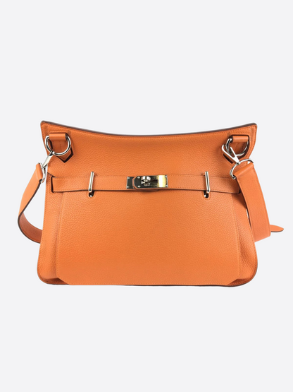 Hermes Orange Clemence Leather Jypiere 34