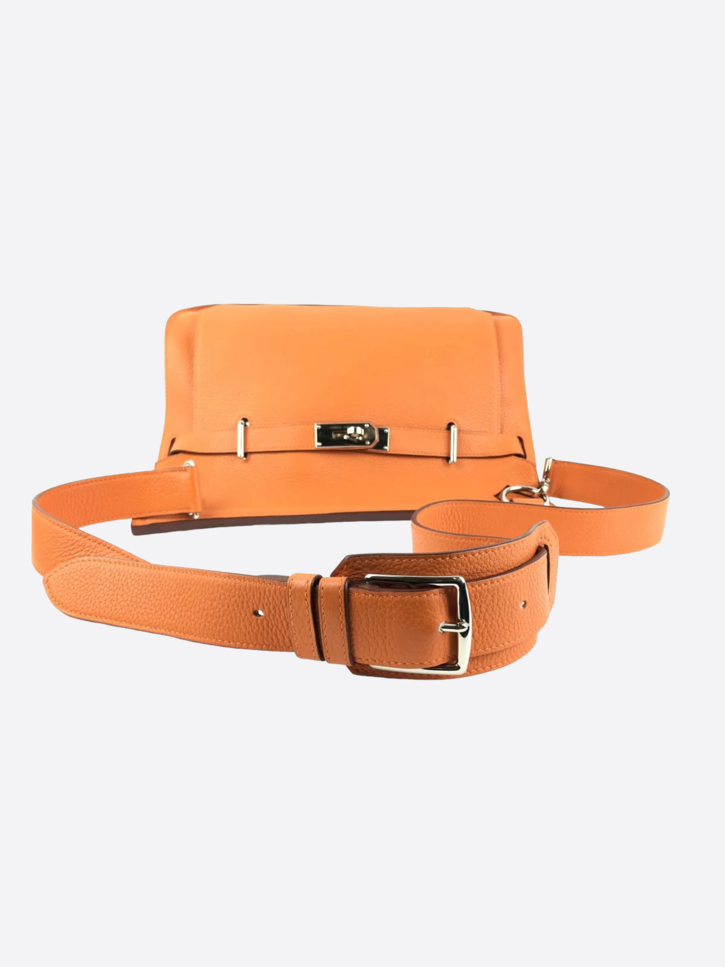 Hermes Orange Clemence Leather Jypiere 34