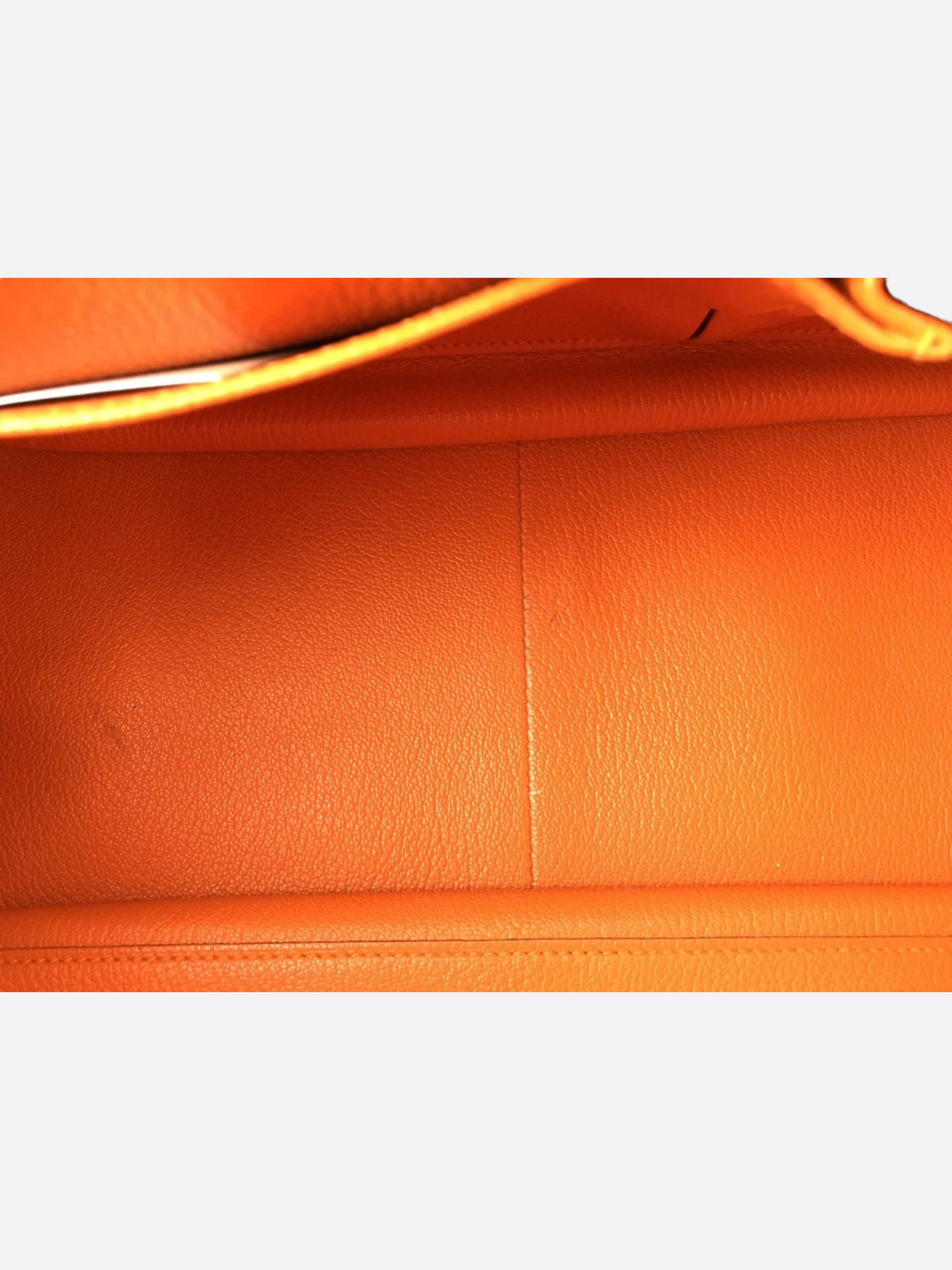 Hermes Orange Clemence Leather Jypiere 34