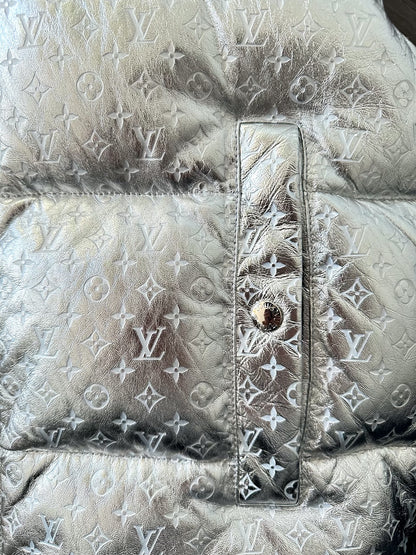 Louis Vuitton Silver Embossed Monogram Silver Vest