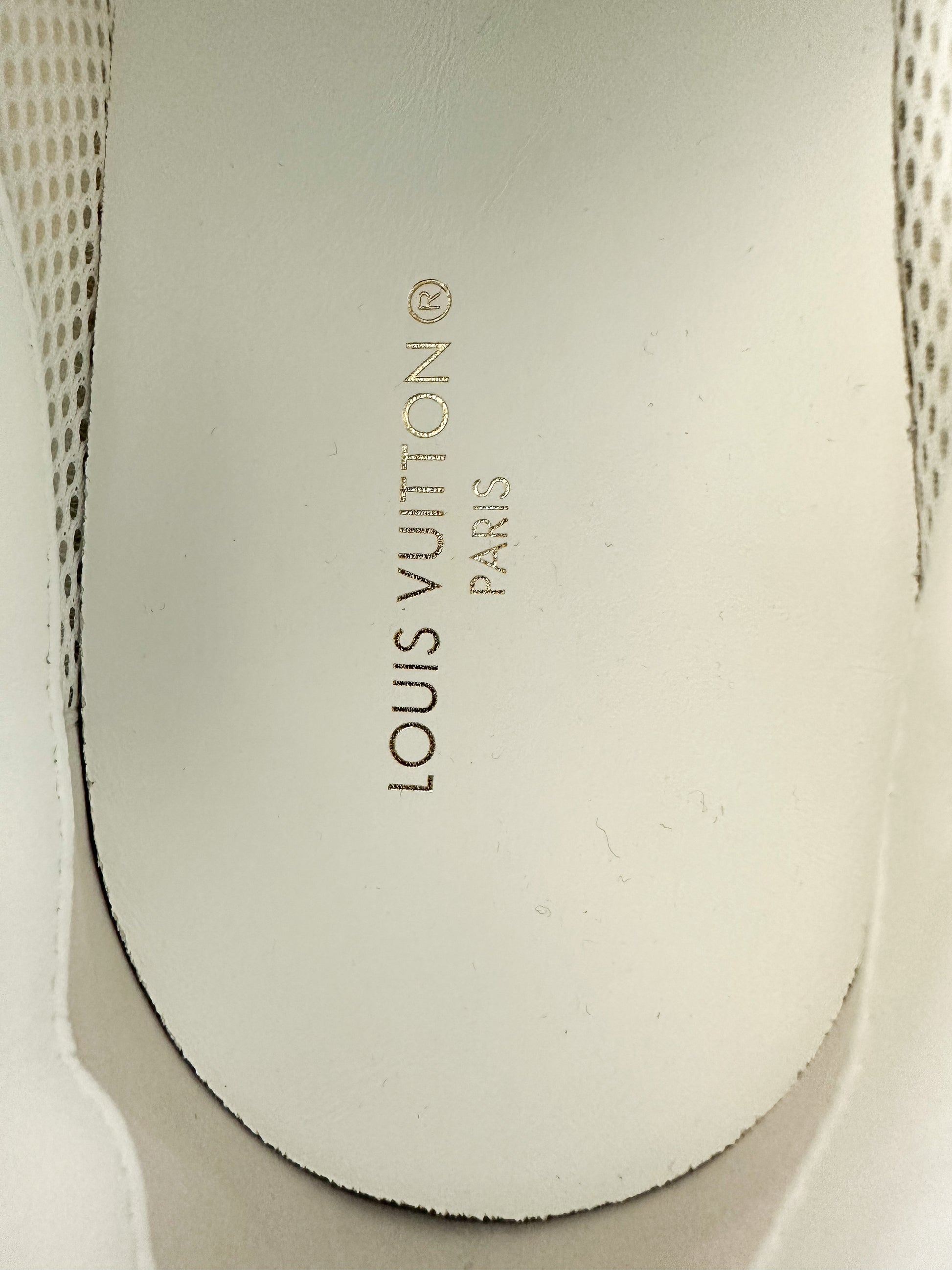 Louis Vuitton // White Monogram Run Away Sneakers – VSP Consignment