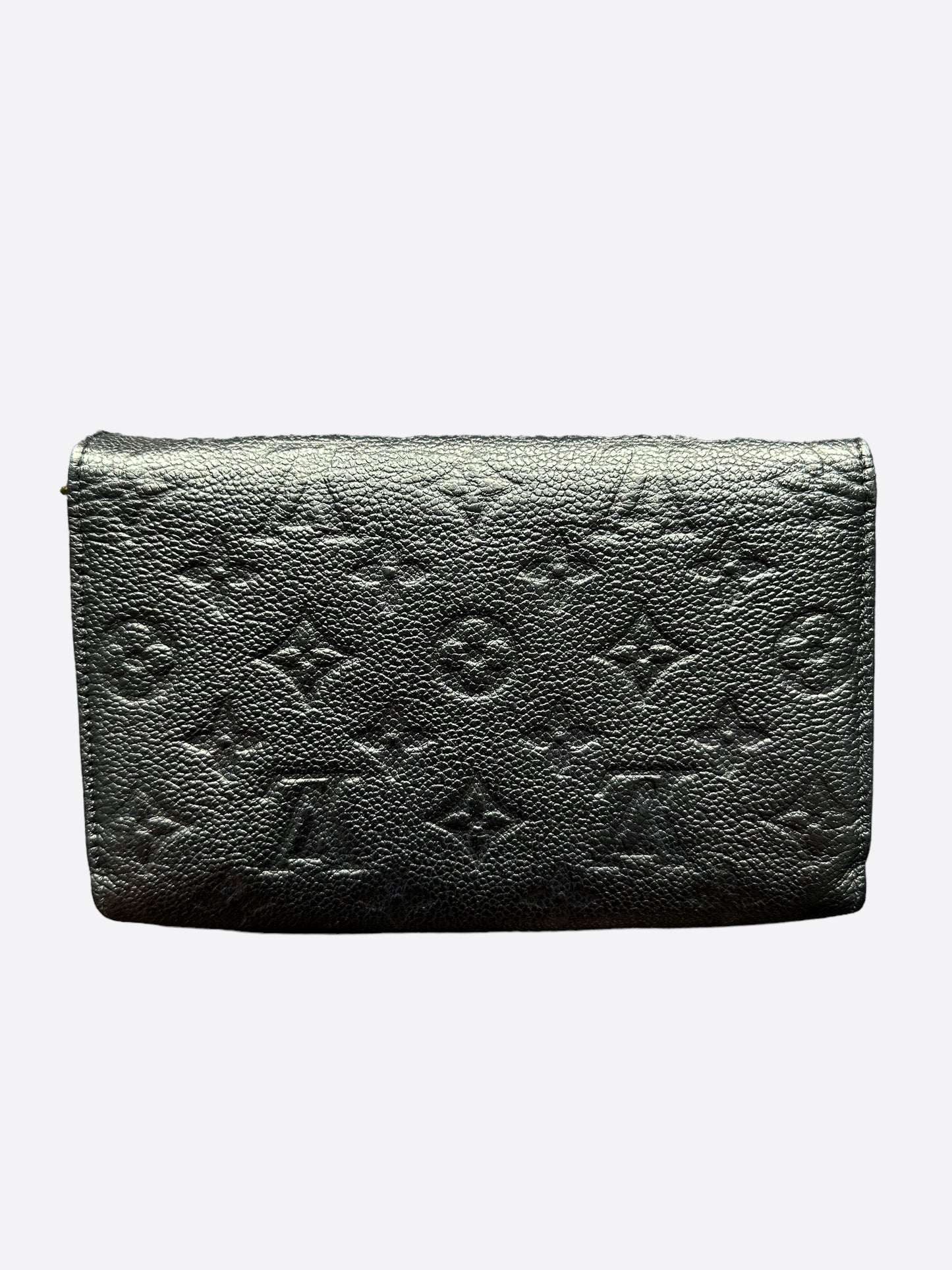 Louis Vuitton Black Empreinte Monogram Vavin Chain Wallet