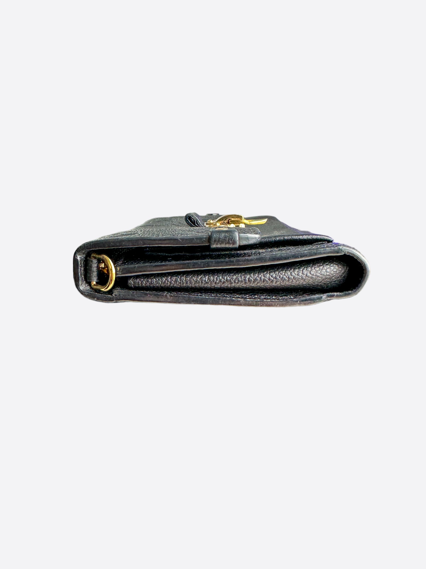 Louis Vuitton Black Empreinte Monogram Vavin Chain Wallet