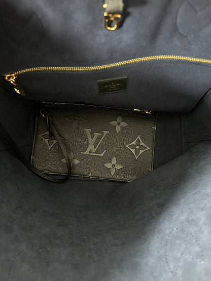 Louis Vuitton Black Monogram Empreinte Neverfull MM