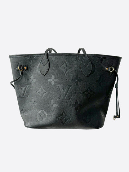 Louis Vuitton Black Monogram Empreinte Neverfull MM