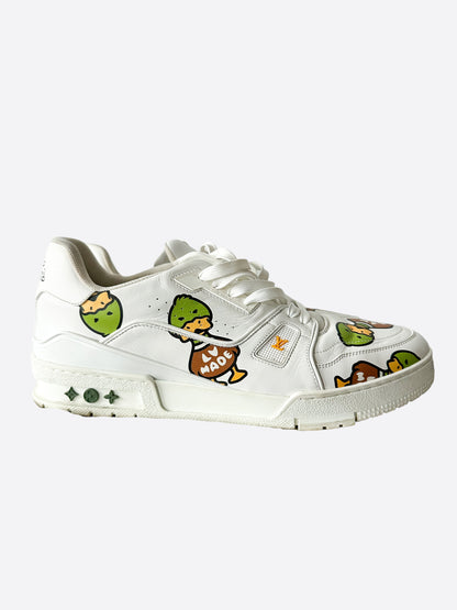 Louis Vuitton Nigo White Duck Logo Trainers