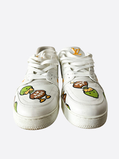 Louis Vuitton Nigo White Duck Logo Trainers