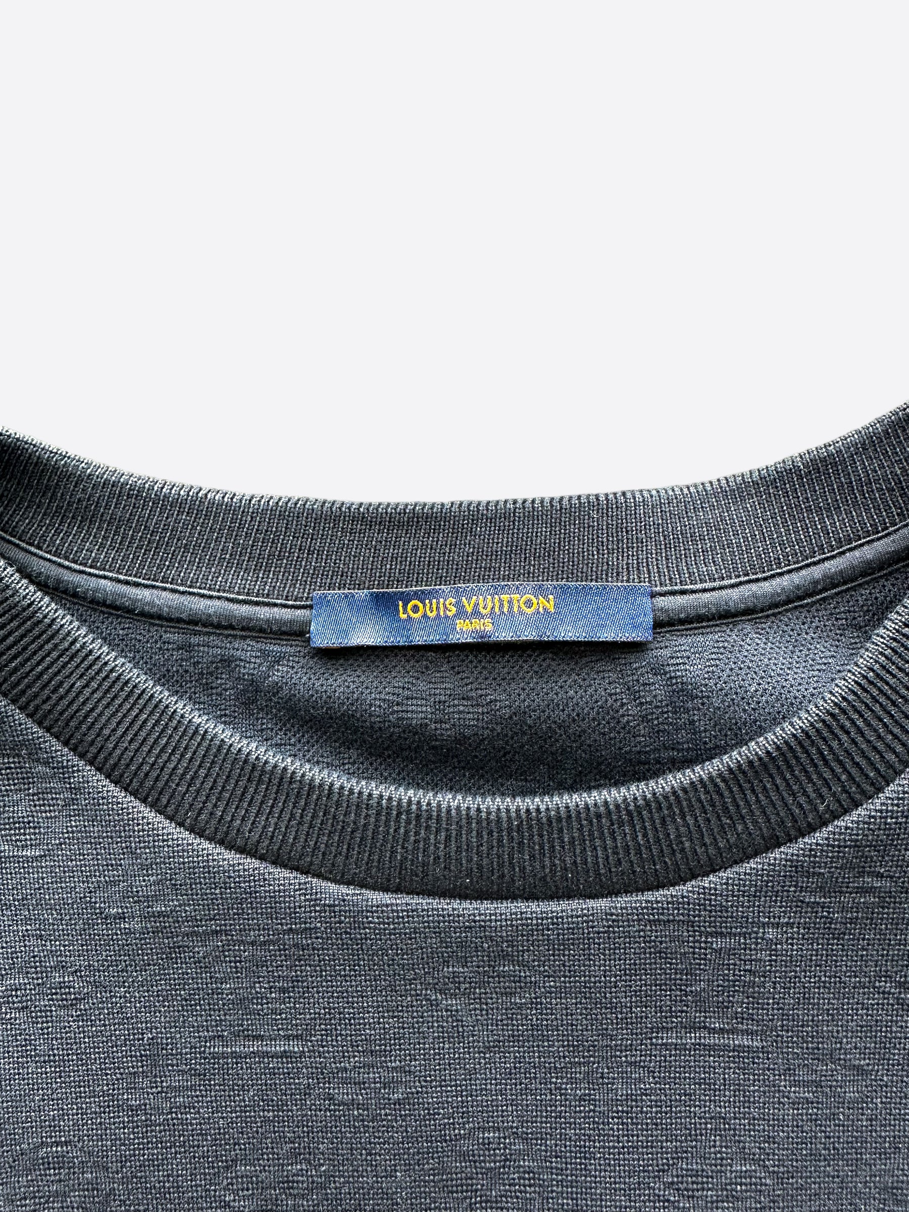 Louis Vuitton Grey Monogram Hook & Loop Tee
