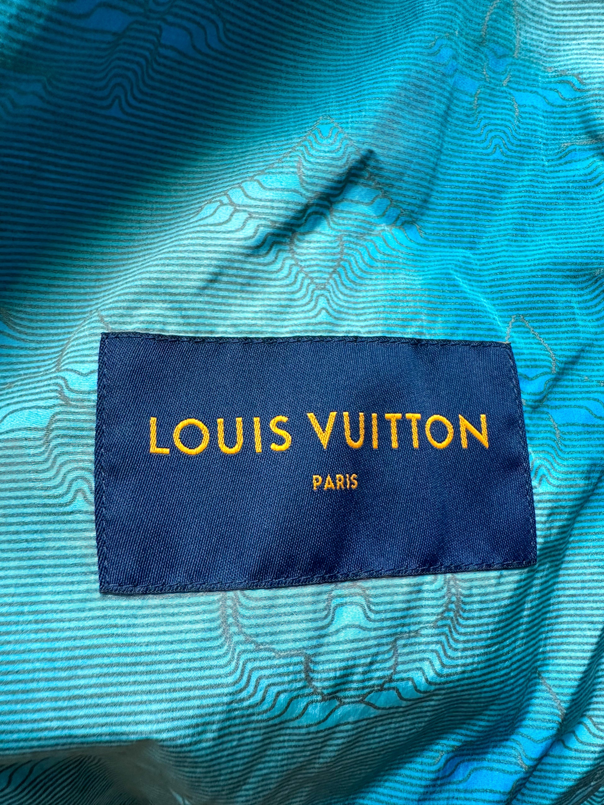 Louis Vuitton Blue & Monogram Canvas/ Grey Gradient Z0745W