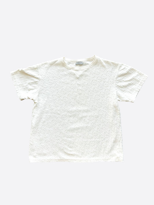 Dior White Oblique Towel T-Shirt