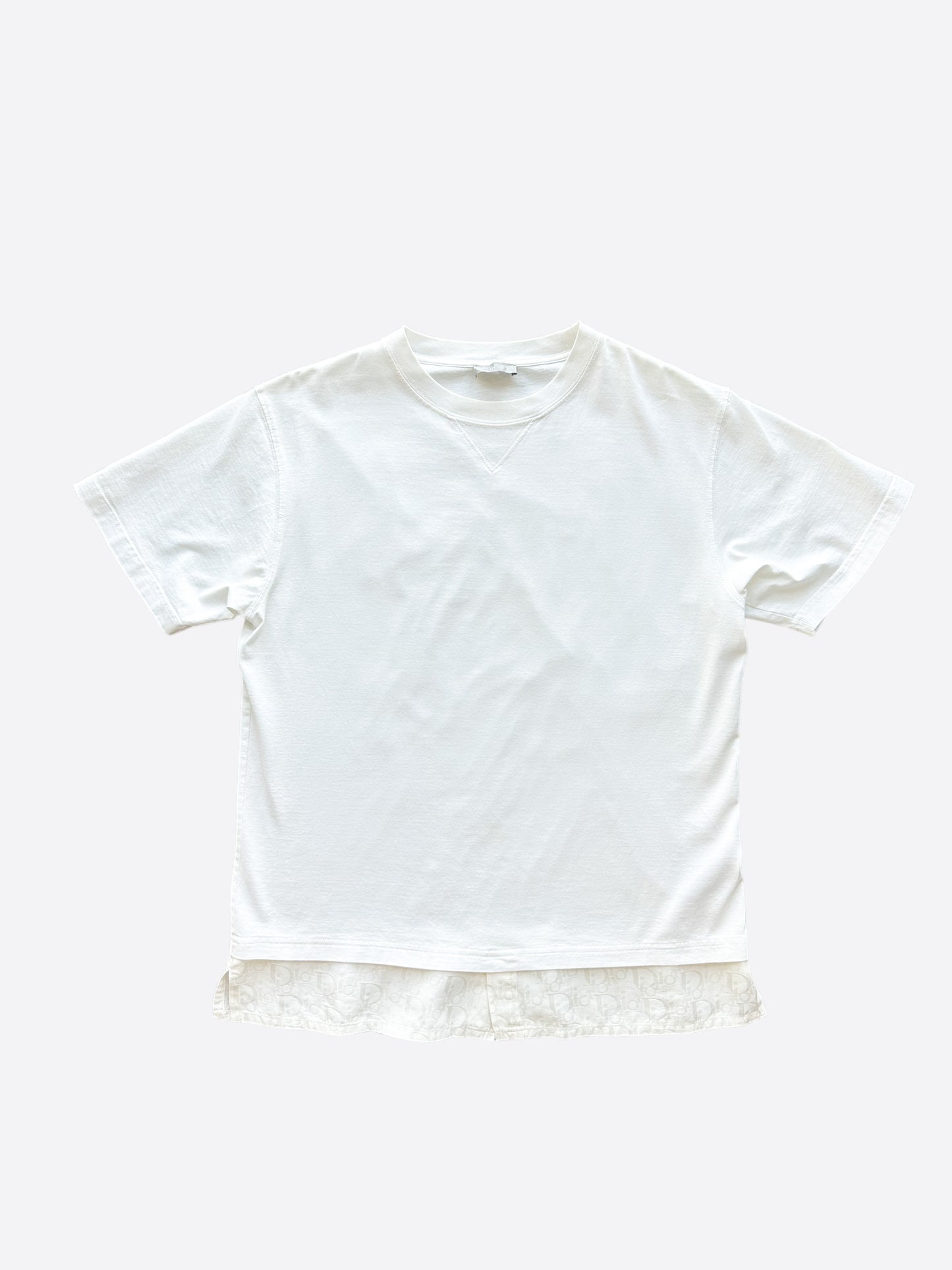 Dior White Oblique Layered T-Shirt