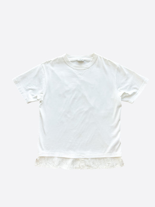 Dior White Oblique Layered T-Shirt