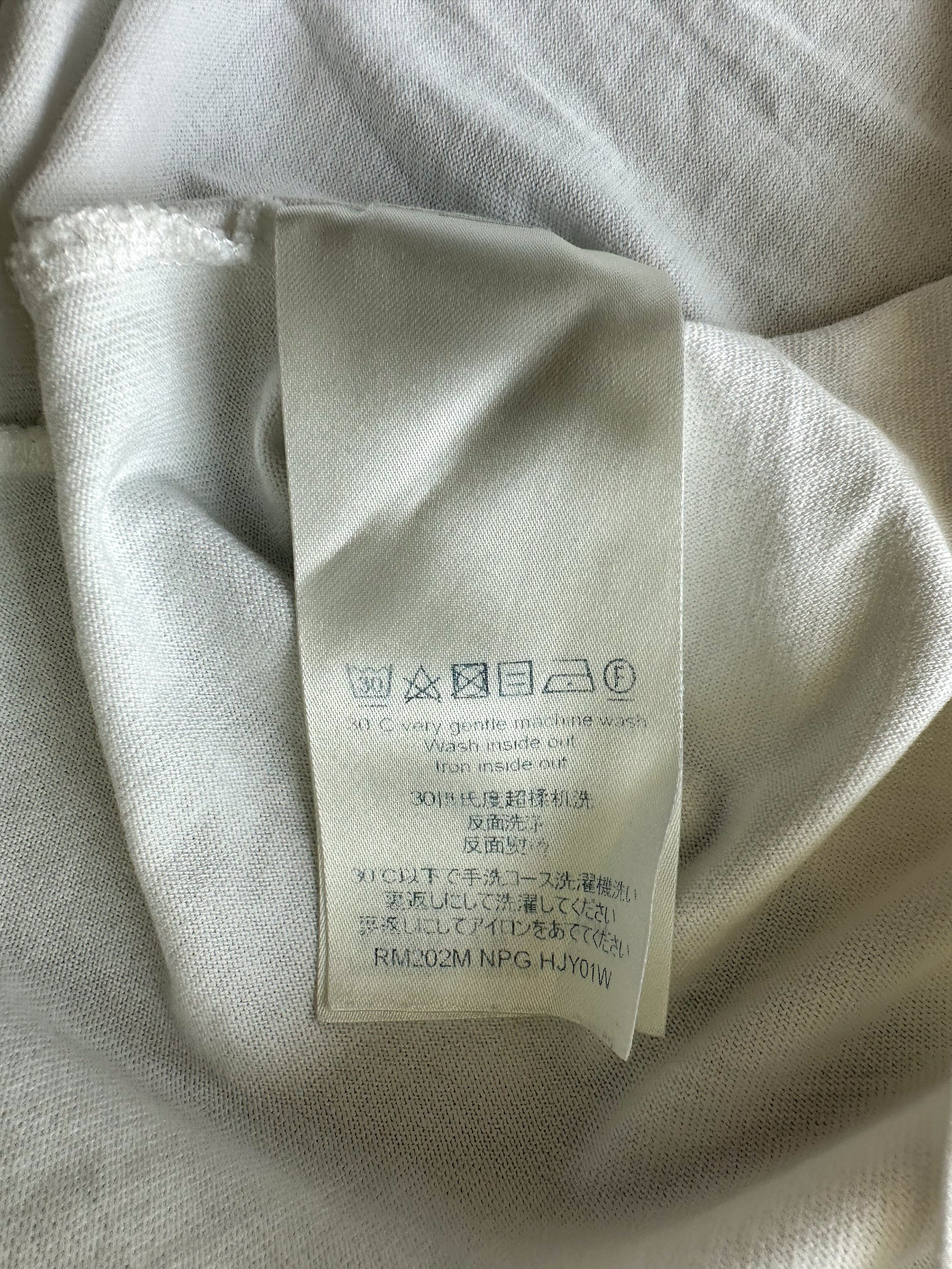 Louis Vuitton Off White Cotton Printed Logo Detail T-Shirt XL