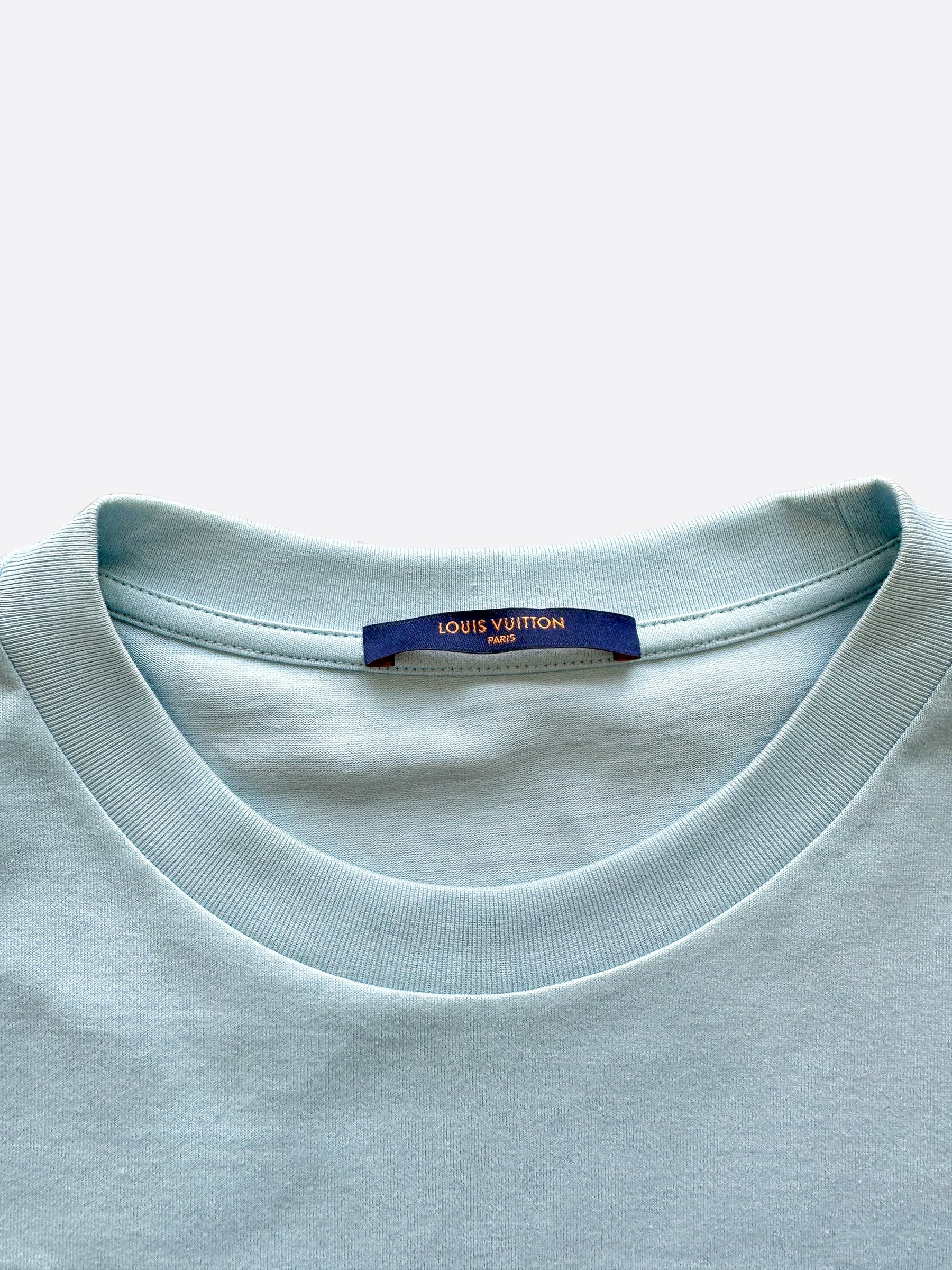 Louis Vuitton Blue White gradient T-shirt