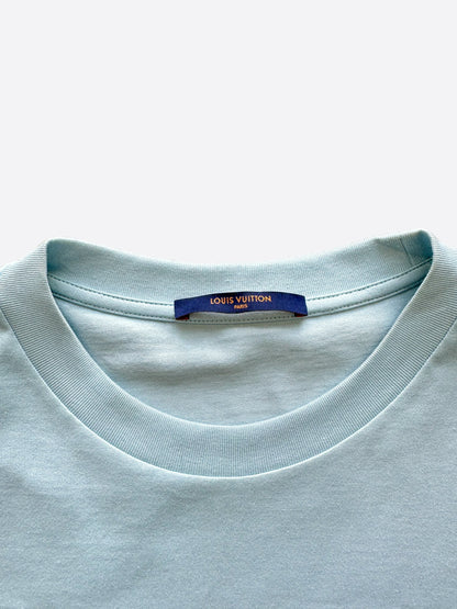 Louis Vuitton Blue & White Gradient Monogram T-Shirt