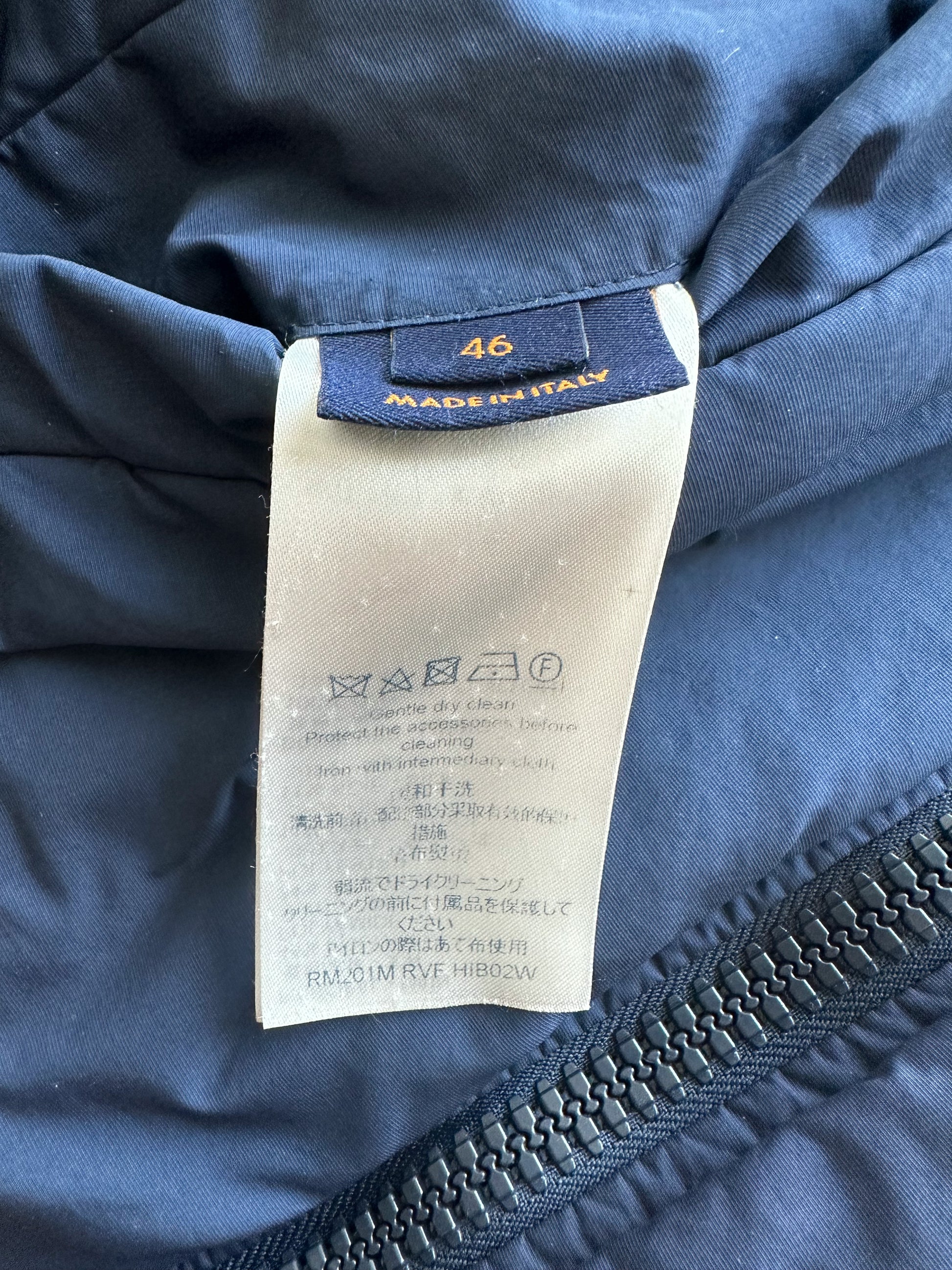 Louis Vuitton Blue & Orange Camo Monogram Fleece Zip Up Jacket – Savonches