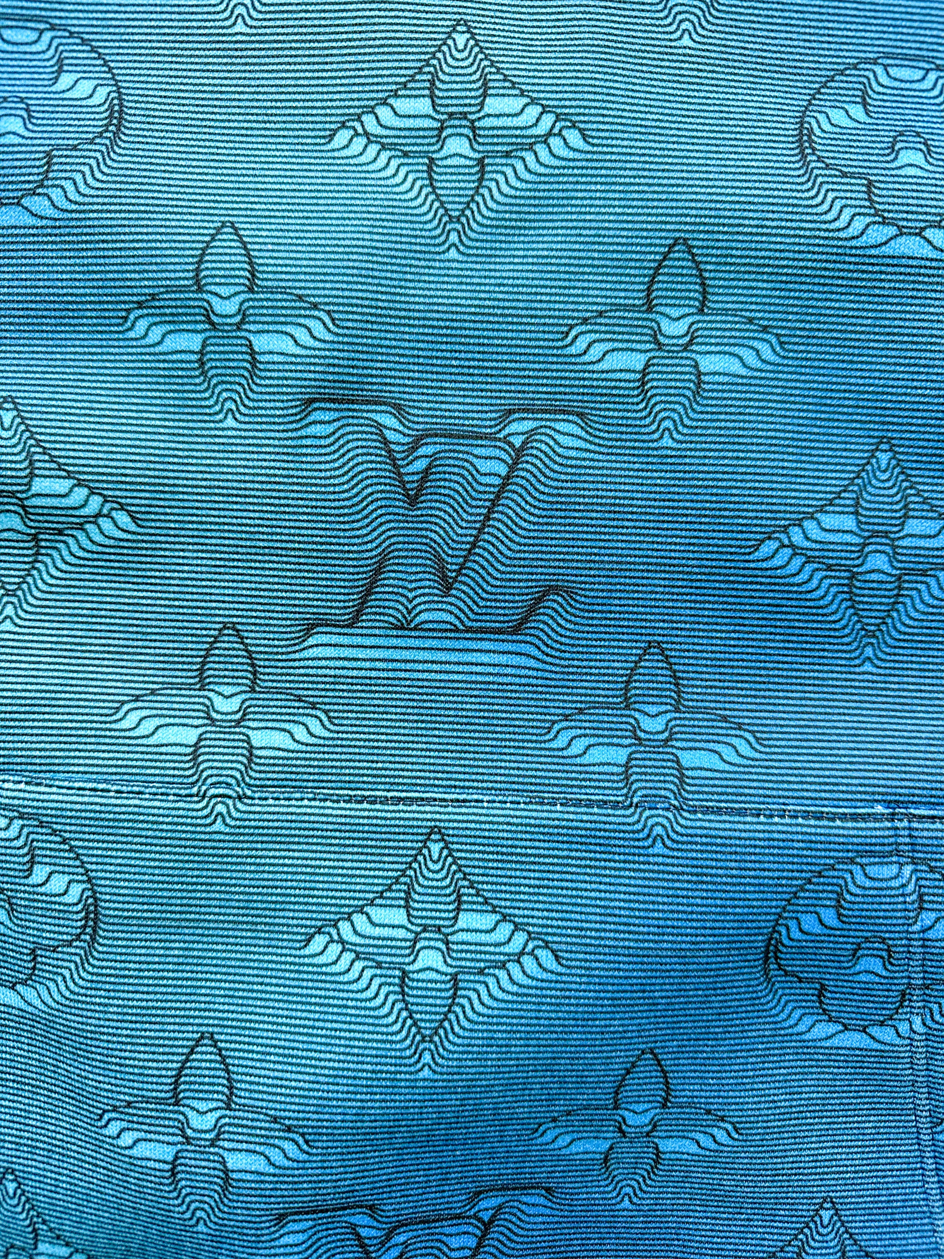 Louis Vuitton Blue, Pattern Print 2022 LV Monogram Hoodie S