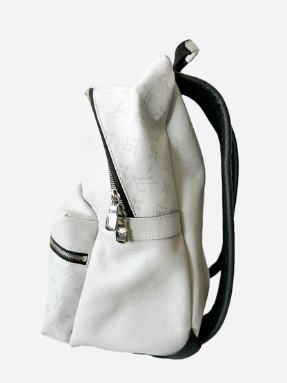 Louis Vuitton White Leather Monogram Discovery Backpack