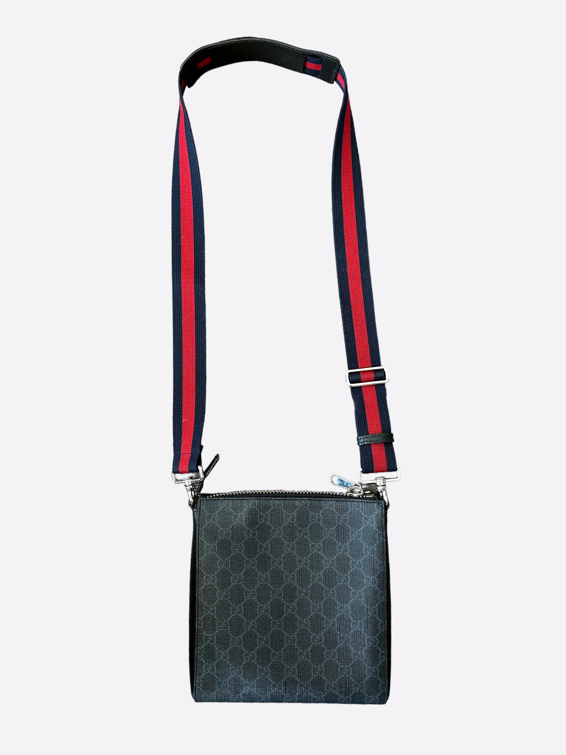 Gucci Gucci GG Monogram Messenger Bag Black