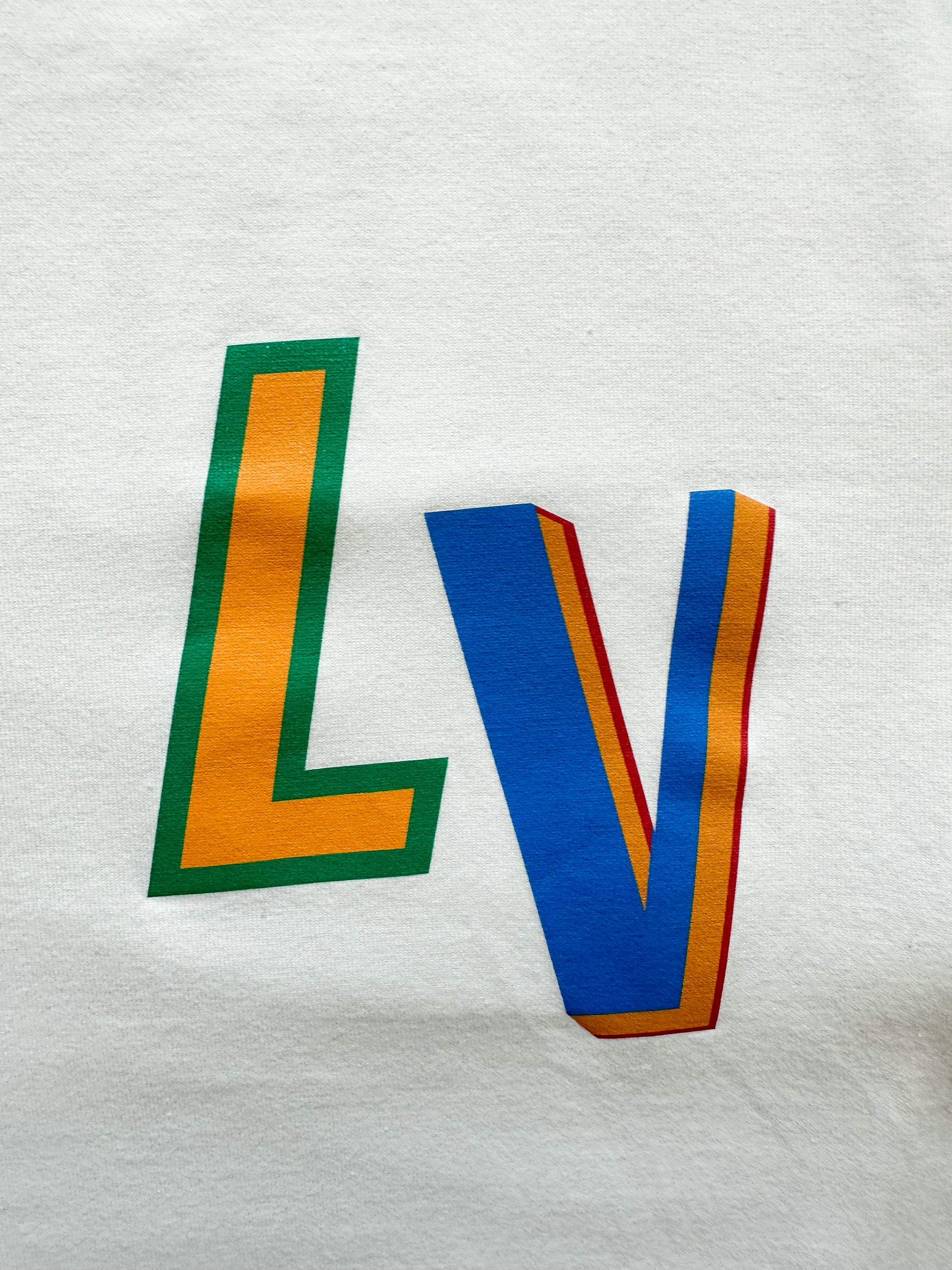 Louis Vuitton x NBA White & Multicolor-Letters Shorts
