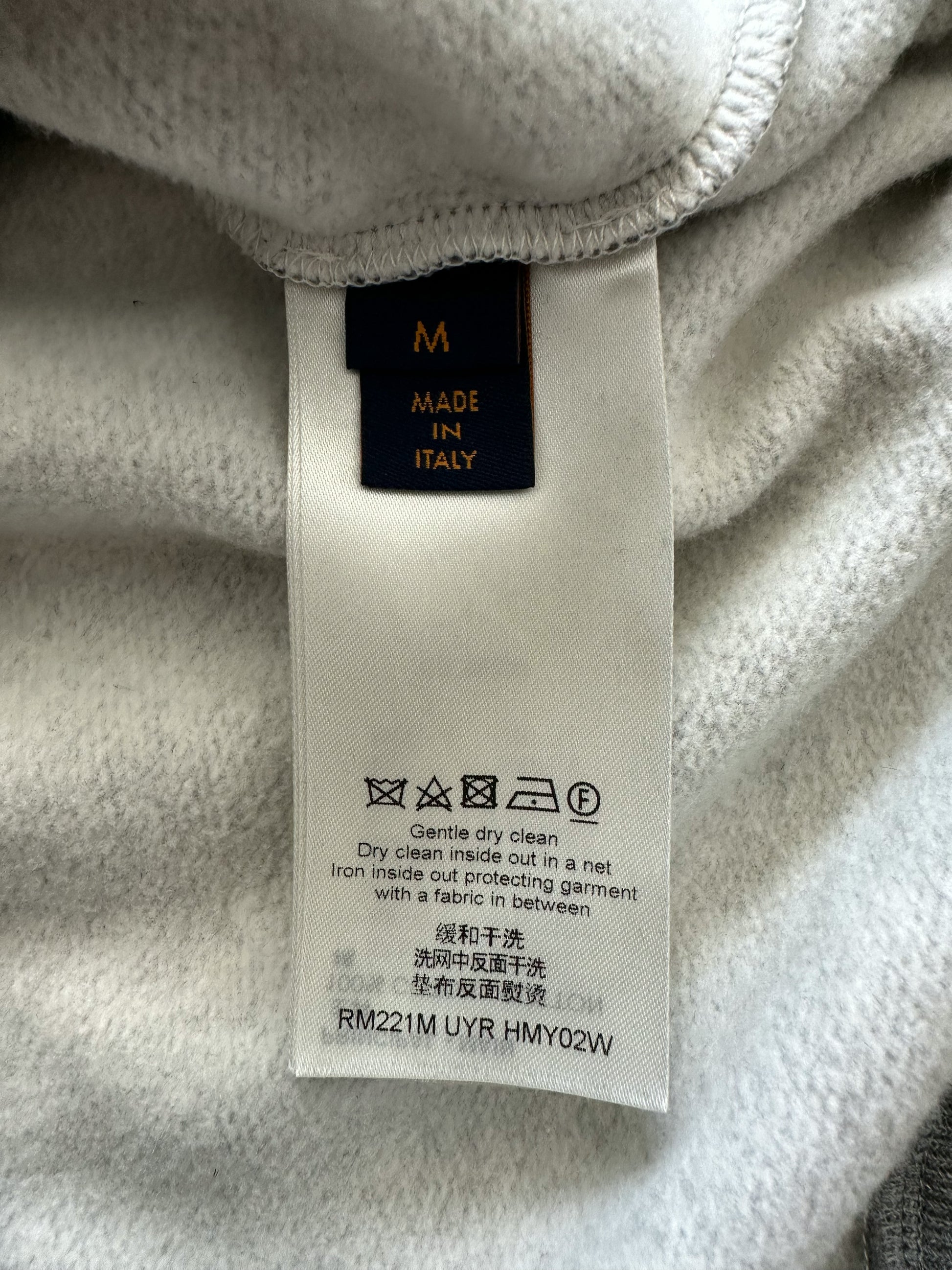 Louis Vuitton x Nigo Printed Heart Sweatshirt Light Grey Size 4L