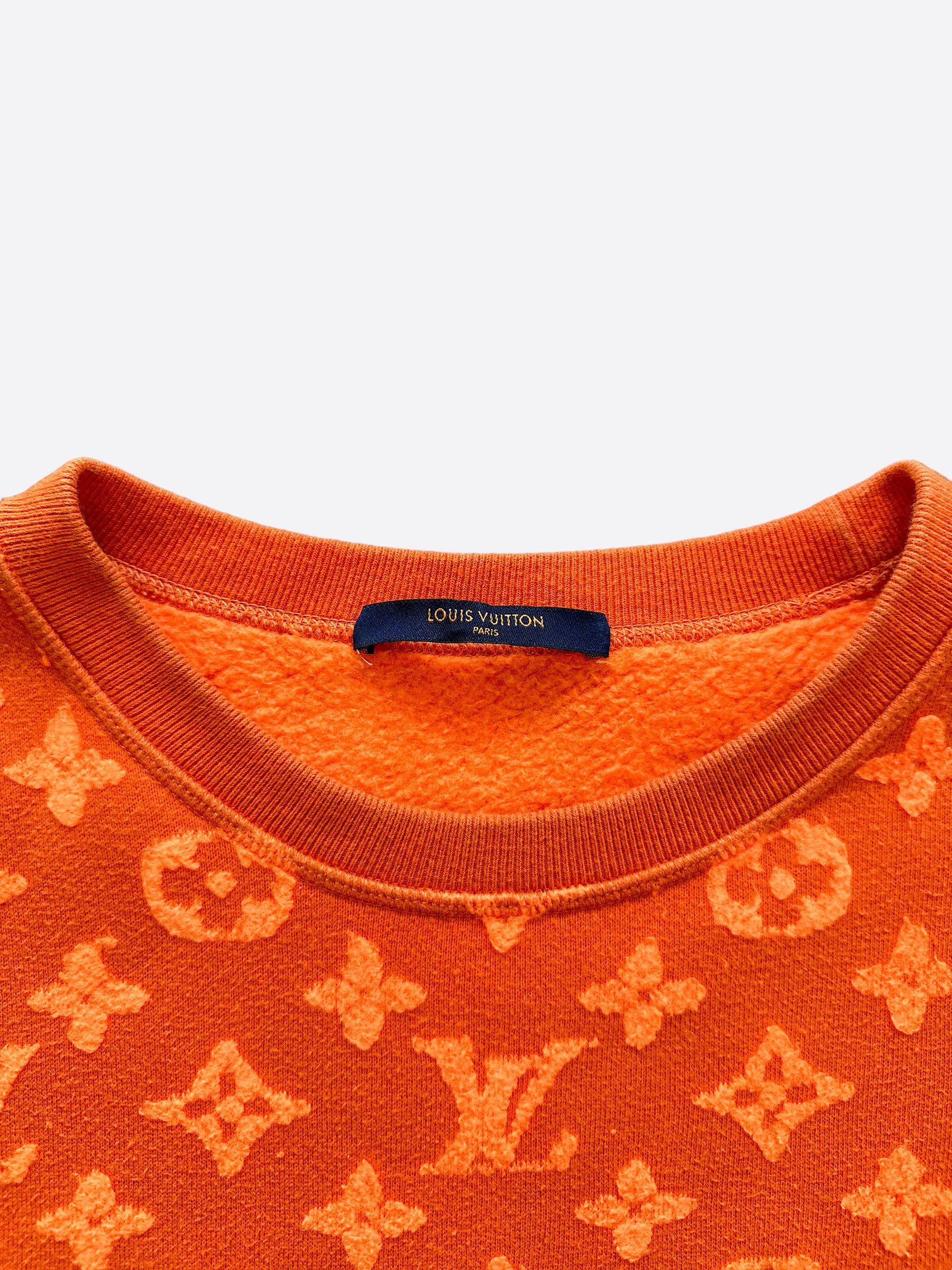 Louis Vuitton Monogram Orange Fleece Hoodie, Pants - Blinkenzo