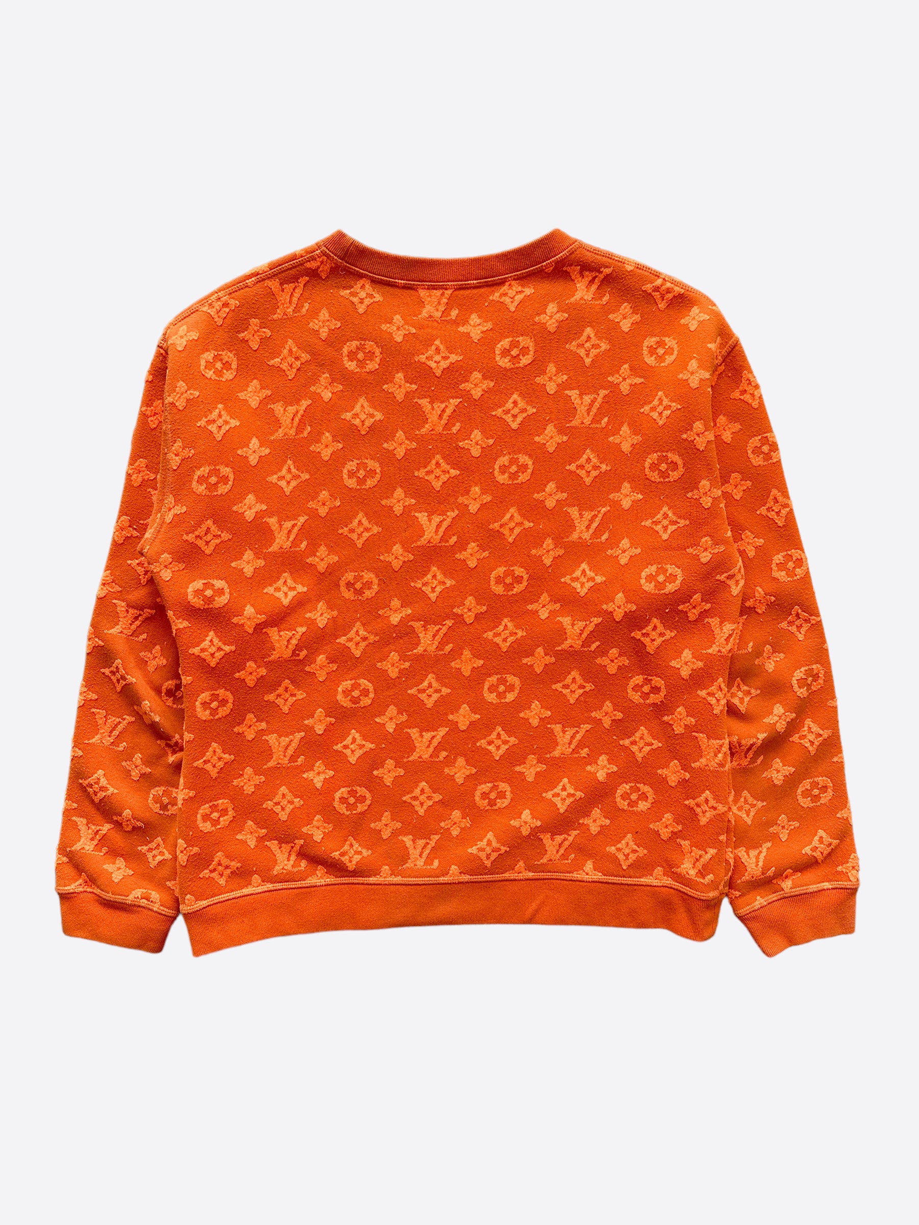 Louis Vuitton LV Orange Monogram Sweater Shirt 🎃