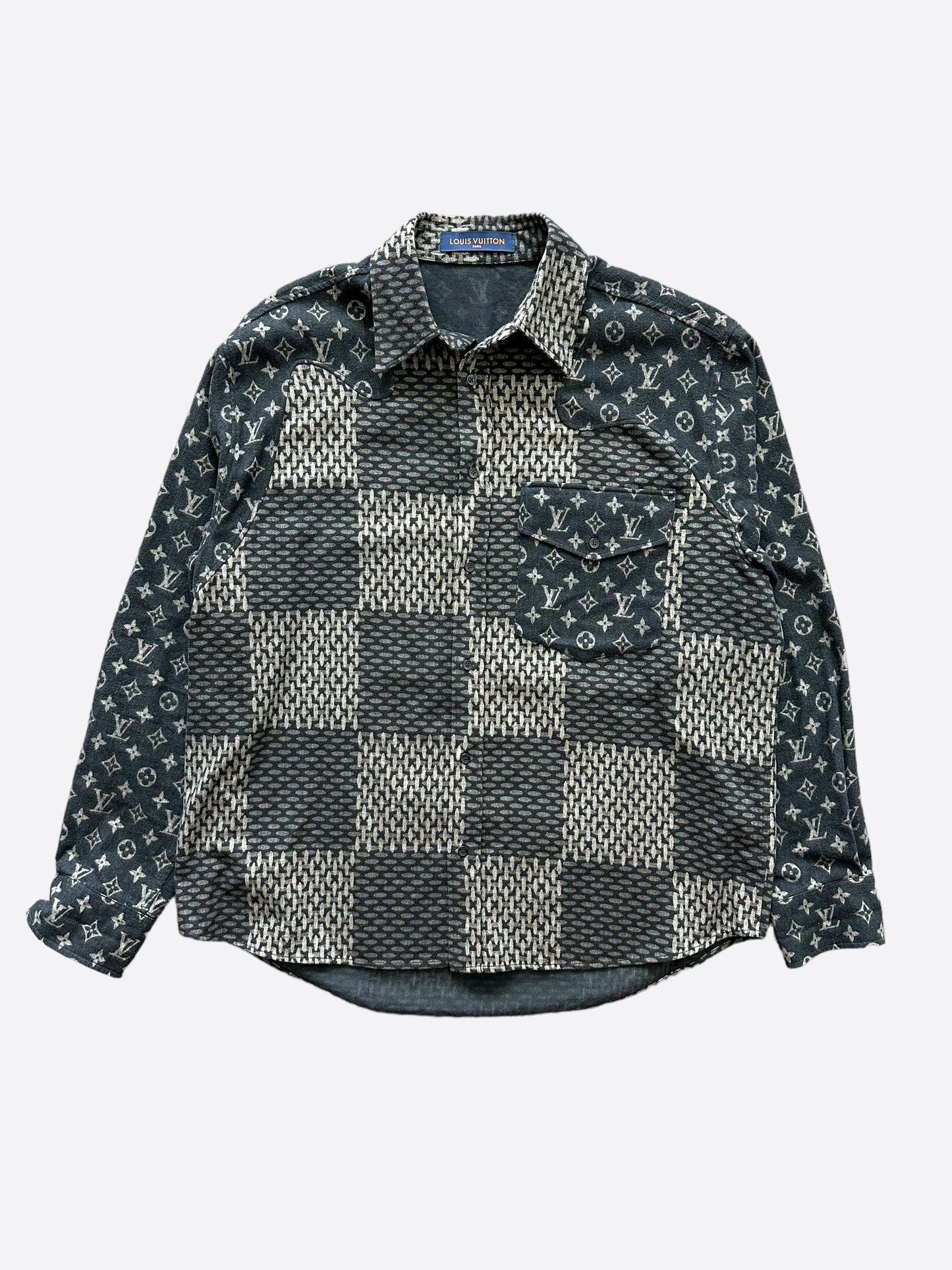Buy Louis Vuitton 22SS x Nigo Giant Damier Short Sleeve Shirt