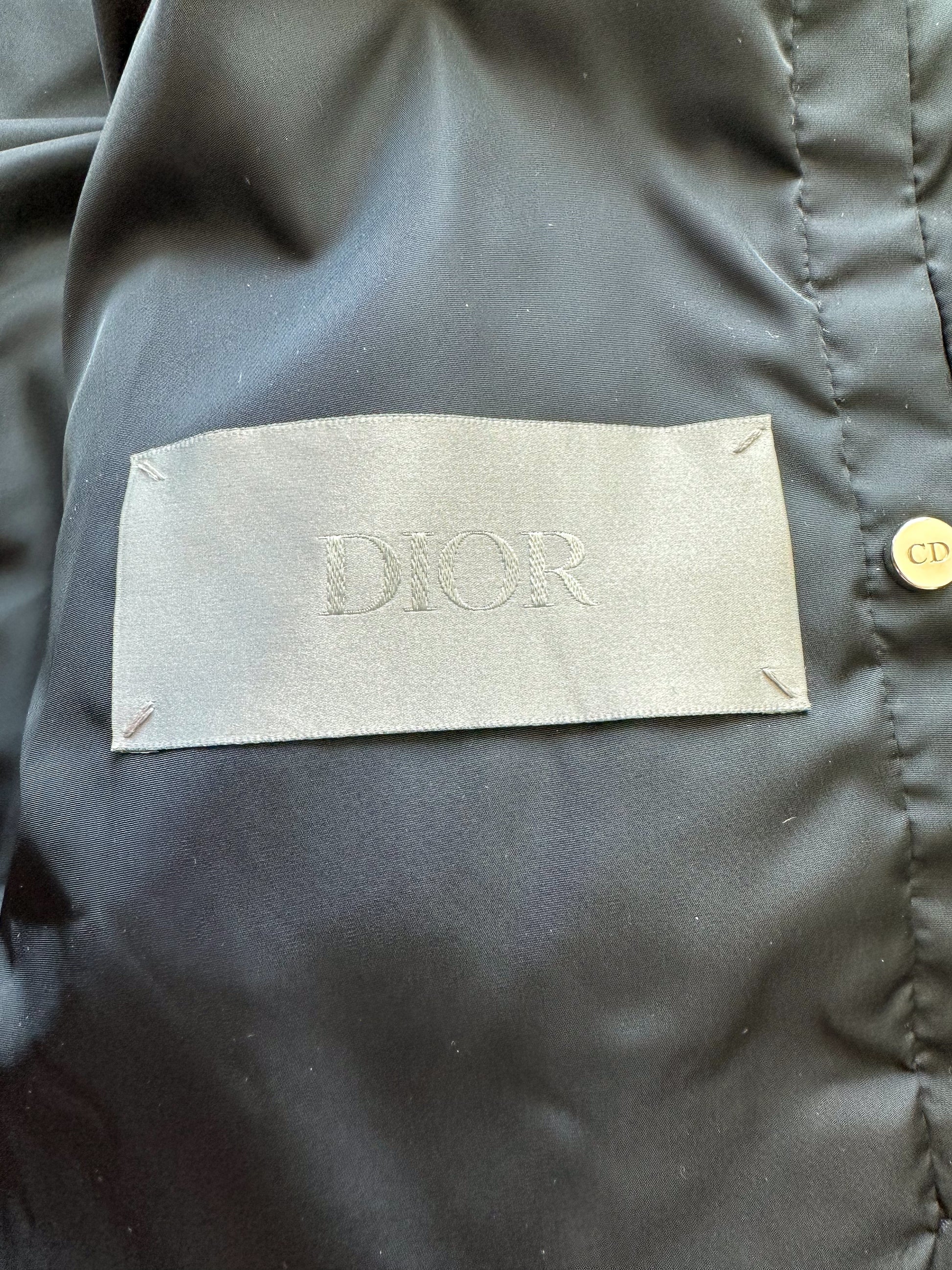 Dior Silver Oblique Puffer Jacket